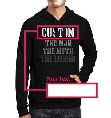 Custom Name The Man Myth Legend Hoodie For Grandpa - MeJ-design