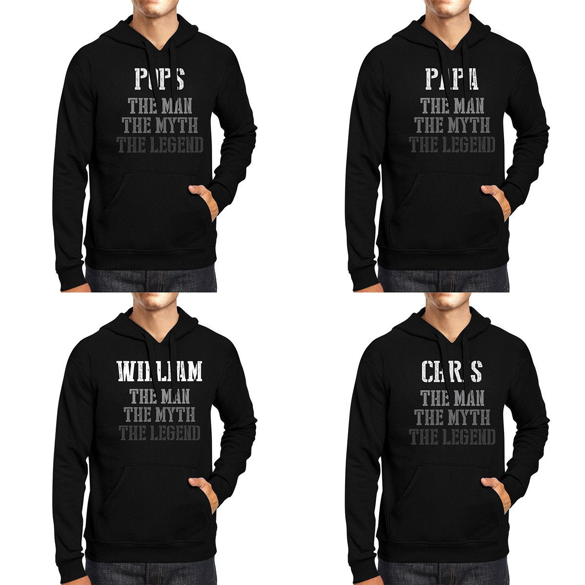 Custom Name The Man Myth Legend Hoodie For Grandpa - MeJ-design