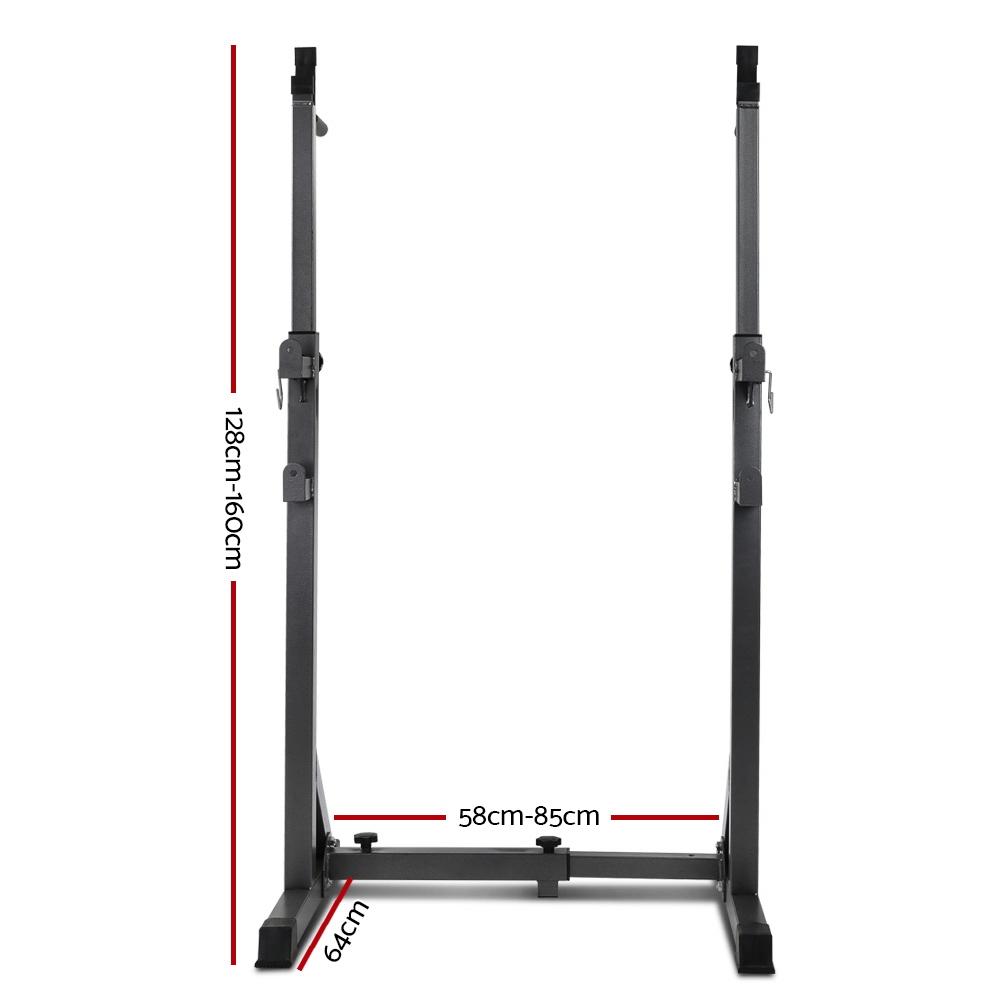 Everfit Squat Rack Pair Fitness Weight Lifting Gym Exercise Barbell - MeJ-design