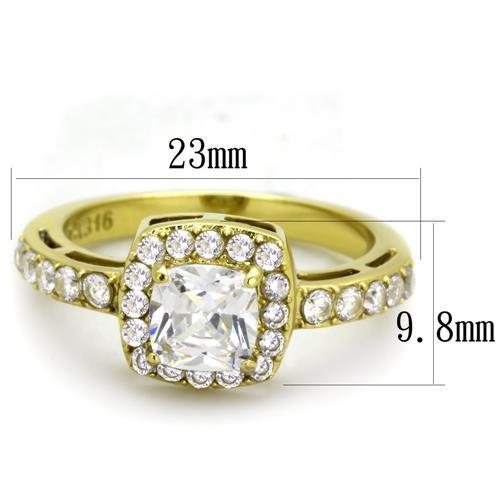 Women Stainless Steel Cubic Zirconia Rings TK1899 - MeJ-design