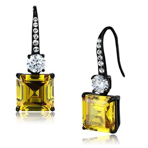 Women Stainless Steel Cubic Zirconia Earrings - MeJ-design