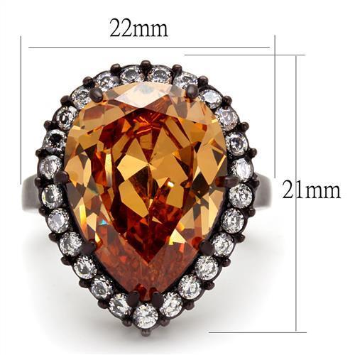 Women Stainless Steel Cubic Zirconia Rings TK2675 - MeJ-design