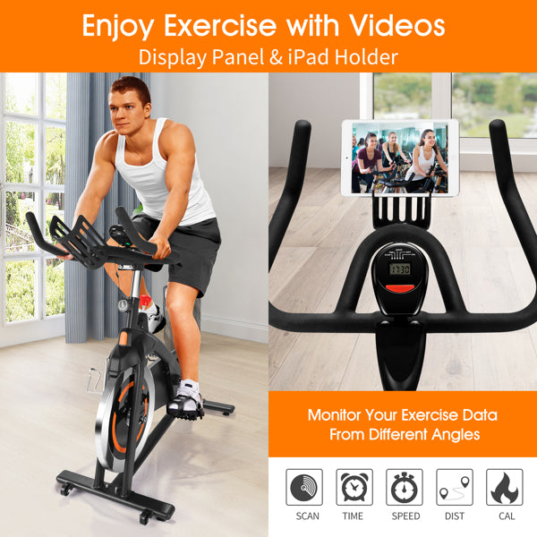 Indoor Spin Bike Cycling Stationary Exercise Bikes for Home Gym - MeJ-design