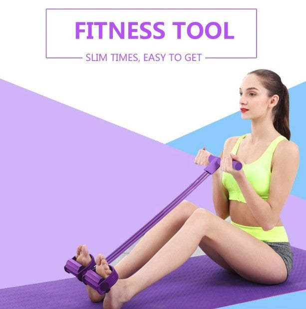 Portable Fitness Resistance Band with Pedal - MeJ-design