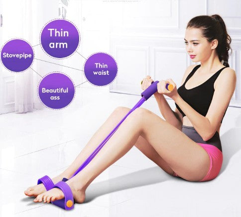 Portable Fitness Resistance Band with Pedal - MeJ-design