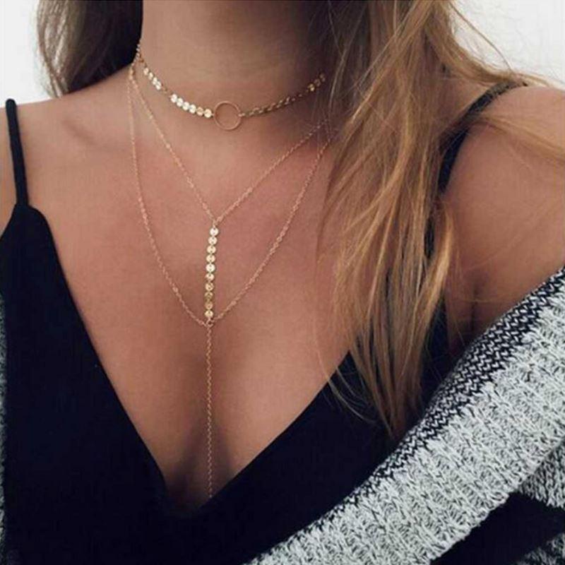 Three Layer Lariat Choker Necklace - MeJ-design